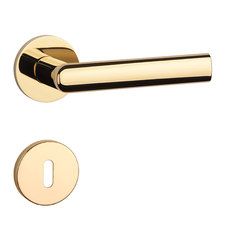 Kľučka na dvere AT - SILENA - R 7S ZLL PVD - zlatá lesklá (GOLD PVD) | MP-KOVANIA.sk