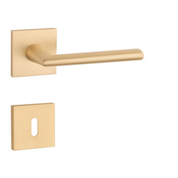 Kľučka na dvere AT - PRIMULA - HR 7S ZLM - zlatá matná (GOLD SATIN) | MP-KOVANIA.sk