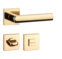 Kľučky na hranatých rozetách Zlatý APRILE