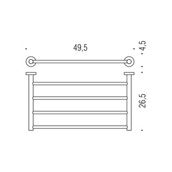 Držiaky na uterák Strieborný COLOMBO