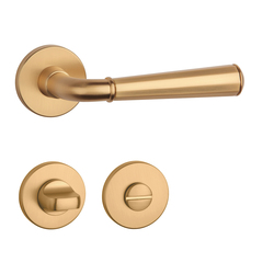 Kľučky na okrúhlych rozetách Zlatý APRILE