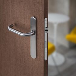 Kľučky na oválnych štítoch Strieborný JNF