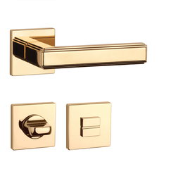 Kľučky na hranatých rozetách Zlatý APRILE