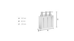Dávkovače mydla Strieborný SMEDBO