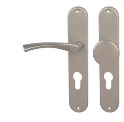 Kľučky na oválnych štítoch Strieborný BA