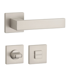 Kľučky na hranatých rozetách Strieborný APRILE