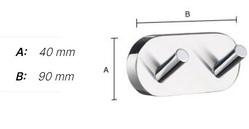 Vešiaky a háčiky  Čierny SMEDBO