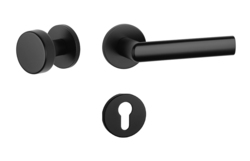 Kľučky na okrúhlych rozetách Čierny APRILE