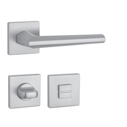 Kľučky na hranatých rozetách Strieborný APRILE