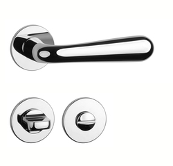 Kľučky na okrúhlych rozetách Strieborný APRILE