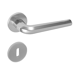 Kľučky na okrúhlych rozetách Strieborný Tupai