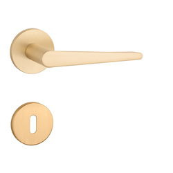 Kľučka na dvere AT - ARNICA - R 7S ZLM - zlatá matná (GOLD SATIN) | MP-KOVANIA.sk