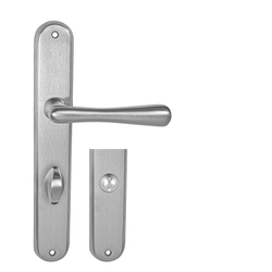 Kľučky na oválnych štítoch Strieborný NI