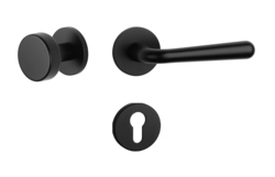 Kľučky na okrúhlych rozetách Čierny APRILE