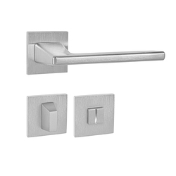 Kľučky na hranatých rozetách Strieborný Tupai