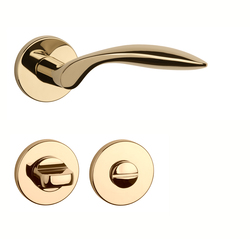 Kľučky na okrúhlych rozetách Zlatý APRILE