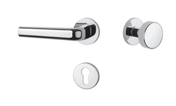 Kľučky na okrúhlych rozetách Strieborný APRILE