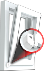 Bezpečnostné lankové zámky a západky na okná Hnedý PD