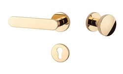 Kľučky na okrúhlych rozetách Zlatý APRILE