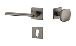 Kľučky na hranatých rozetách Sivý APRILE