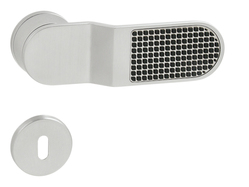 Kľučka na dvere MI - ICE 5 GUMA - R CHM/CHL/CHM - chróm matný/chróm lesklý/chróm matný (CSCR/CS) | MP-KOVANIA.sk