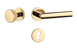 Kľučky na okrúhlych rozetách Zlatý APRILE