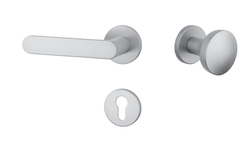 Kľučky na okrúhlych rozetách Strieborný APRILE