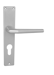 Kľučky na hranatých štítoch Strieborný BA