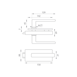 Zámky na sklenené dvere Čierny Tupai