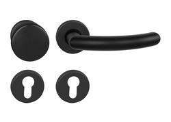 Kľučky na okrúhlych rozetách Čierny BA