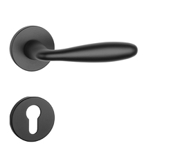 Kľučky na okrúhlych rozetách Čierny APRILE