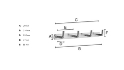 Vešiaky a háčiky  Strieborný SMEDBO