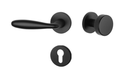 Kľučky na okrúhlych rozetách Čierny APRILE