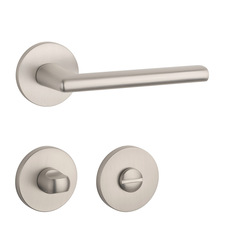 Kľučky na okrúhlych rozetách Strieborný APRILE