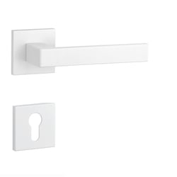 Kľučky na hranatých rozetách Biely APRILE