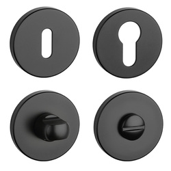 Rozeta ku kľučke AT - ROZETA - R 7S CIM - čierna matná (BLACK) | MP-KOVANIA.sk