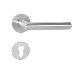 Kľučky na okrúhlych rozetách Strieborný Tupai