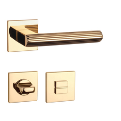 Kľučky na hranatých rozetách Zlatý APRILE