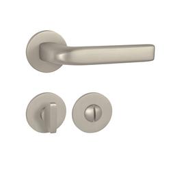 Kľučky na okrúhlych rozetách Strieborný Tupai