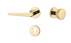 Kľučky na okrúhlych rozetách Zlatý APRILE