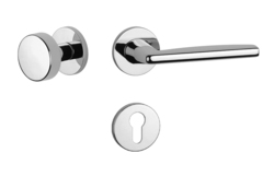 Kľučky na okrúhlych rozetách Strieborný APRILE