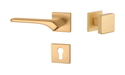 Kľučky na hranatých rozetách Zlatý APRILE