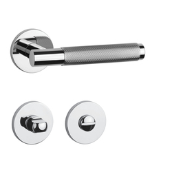 Kľučky na okrúhlych rozetách Strieborný APRILE