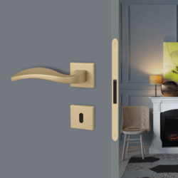 Kľučky na hranatých rozetách Zlatý FROSIO BORTOLO