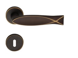 Kľučka na dvere LI - FISH 602 - R R023 BRM - bronz matný (BM) | MP-KOVANIA.sk