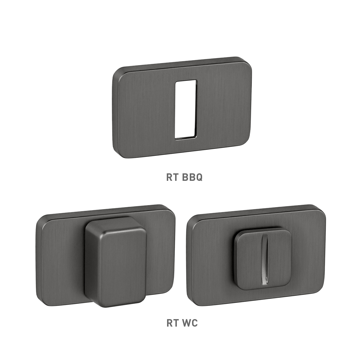 Rozeta ku kľučke MPK - ROZETA GRANDERA - RT GRM - grafit matný (MSB) | MP-KOVANIA.sk