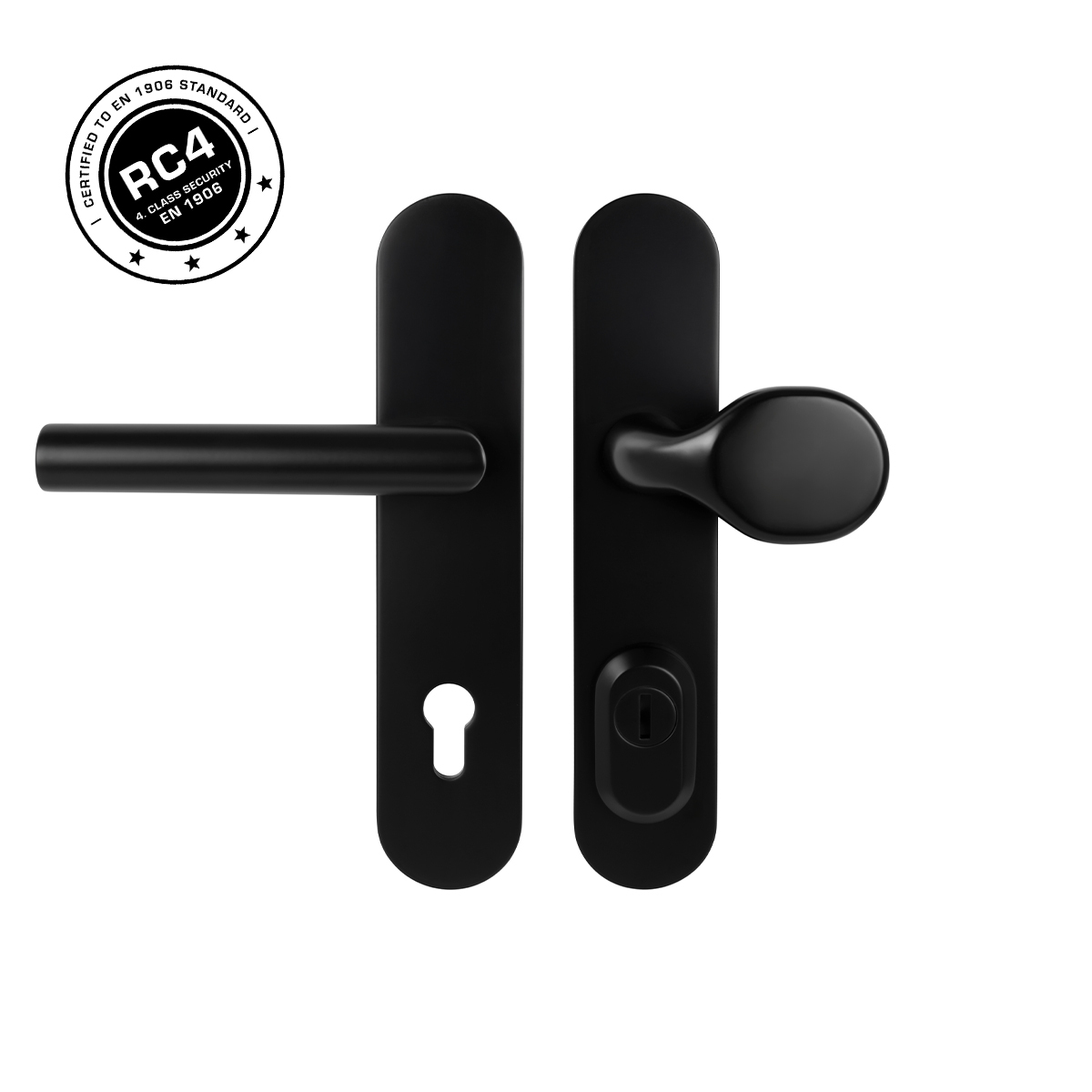 MPK - SECURO S01 PLUS - SO M1 FAVORIT madlo/kľučka 72 mm Čierna matná