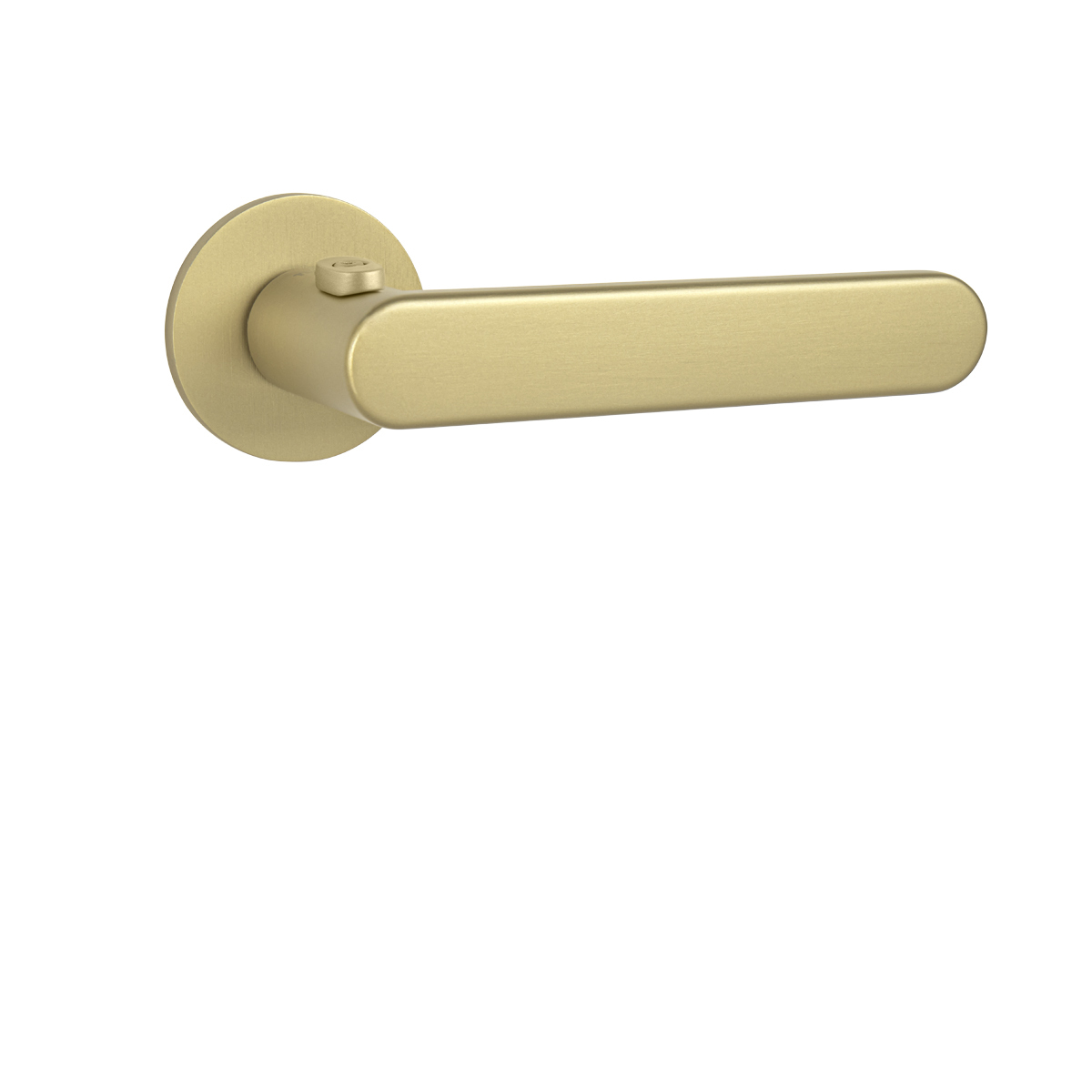 Kľučka na dvere TI - ROUND - R 7S 3957 s uzamykaním, 38-45 mm ZLM - zlatá matná (208) | MP-KOVANIA.sk