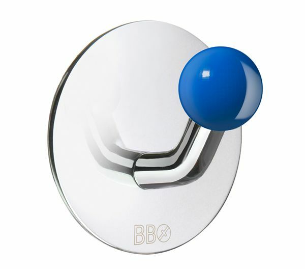 SO - BB - BK1086 - Samolepiaci vešiak na uterák modrý