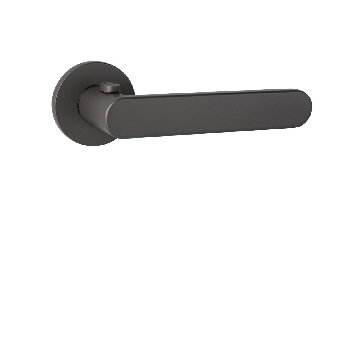 Kľučka na dvere TI - ROUND - R 7S 3957 s uzamykaním, 38-45 mm GRM - grafit matný (141) | MP-KOVANIA.sk